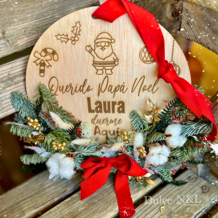 Colgante de madera Papá Noel